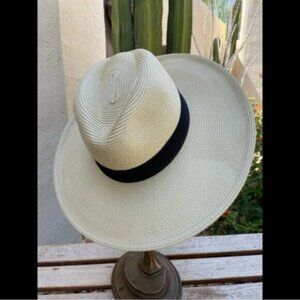 Magid Woven Wide Brim Panama Style Sun Hat